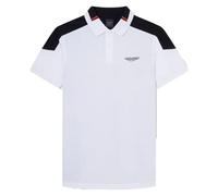 Hackett London Polo Am Col Block pour Homme, Blanc (Blanc), M