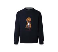 Hackett London Pull-over 'Heritage Happy' bleu nuit / caramel / vert / blanc, Taille XXL