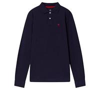 HACKETT LONDON Slim Fit Logo Ls Polo, Bleu (Navy), XL Homme