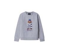 Hackett London Sweat 'Heritage Harry' bleu / marron / noisette / gris chiné, Taille 164-170