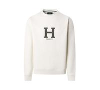 Hackett London Sweat-shirt noir chiné / blanc, Taille M