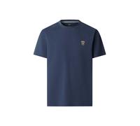 Hackett London T-Shirt bleu marine / marron / blanc, Taille XL
