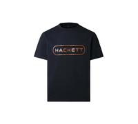 Hackett London T-Shirt 'Essential' marine / orange, Taille L