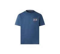 Hackett London T-Shirt 'Heritage' bleu marine / moutarde / rouge rubis, Taille M