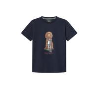Hackett London T-Shirt 'Heritage Harry' bleu nuit / marron / vert foncé, Taille 134