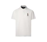 Hackett London T-Shirt 'Heritage Harry' marron / noir / blanc, Taille M