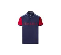 Hackett London T-Shirt 'Heritage' indigo / saphir / rouge / blanc, Taille M
