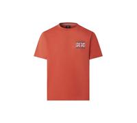 Hackett London T-Shirt 'Heritage' violet foncé / orange foncé / rouge / blanc, Taille M