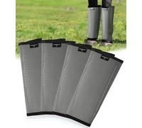 HackFond Lot de 4 guêtres de cheval en maille respirante - Protège-jambes équines pour protection contre les insectes et les rayures, protège-jambes confortables pour pâturage, randonnée et