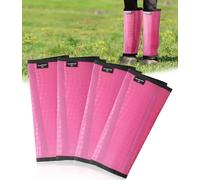 HackFond Lot de 4 guêtres de cheval en maille respirante - Protège-jambes équines pour protection contre les insectes et les rayures, protège-jambes confortables pour pâturage, randonnée et