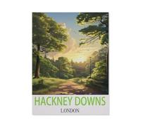 Hackney Downs London，1000 Pièces Puzzle pour Adultes Enfants Adolescents, Intelligence Soulagement du Stress Divertissement Bois Jouets Bricolage Anniversaire（75x50cm）-HB76