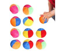 Hacky Sack Set | 10 Piece Portable Soft Multicolor Footbag | Juggling Ball