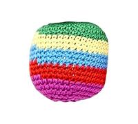 Hackys - Balles de jonglage au crochet - 2026 - Balles souples pour débutants - Sac de football tricoté à la main - Billes de sac de mixage multicolores durables - Jouet d'extérieur portable pour