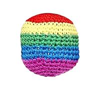 Hackys - Balles de jonglage au crochet - 2026 - Balles souples pour débutants - Sac de football tricoté à la main - Billes de sac de mixage multicolores durables - Jouet d'extérieur portable pour