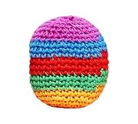 Hackys - Balles de jonglage au crochet - 2026 - Balles souples pour débutants - Sac de football tricoté à la main - Billes de sac de mixage multicolores durables - Jouet d'extérieur portable pour
