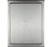 Haco - Porte pour trappe de visite (acier brossé avec cadre encastré, 200 x 250 mm)