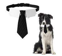 HACRAHO 1 collier de cravate pour chien, 1 lot de collier de cravate de mariage réglable pour chiens de moyenne et grande taille, taille L