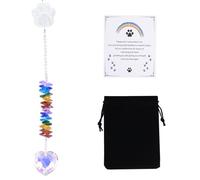 HACRAHO Attrape-soleil commémoratif pour animal de compagnie, 1 lot de pattes de chien à suspendre, cadeau commémoratif attentionné pour chiens et chats pour perte d'animaux de compagnie deuil
