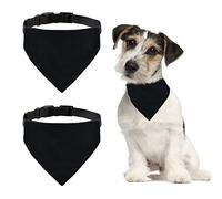 HACRAHO Lot de 2 bandanas de sublimation pour chien avec boucle de libération - Bandana vierge avec collier pour chiens de taille moyenne et grande - Taille L