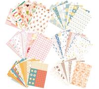 HACRAHO Lot de 6 feuilles de papier de scrapbooking vintage pour scrapbooking, écriture, dessin, journal de voyage, loisirs créatifs