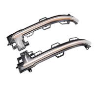 Hacreyatu 2x clignotant LED dynamique aile latérale rétroviseur indicateur clignotant adapté pour B-MW X3 F25 X4 F26 X5 F15 X6 F16 LCI 2014 2015 2016 2017 (Transparent (Jaune))