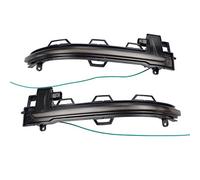 Hacreyatu 2x clignotant LED dynamique aile latérale rétroviseur indicateur clignotant adapté pour B-MW X3 F25 X4 F26 X5 F15 X6 F16 LCI 2014 2015 2016 2017 (Bleu-Jaune)