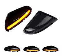 Hacreyatu 2x clignotant LED dynamique aile latérale rétroviseur indicateur clignotant adapté pour Dodge Ram 1500 2500 3500