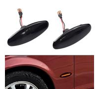 Hacreyatu Clignotants Led Indicateur Latéral Dynamique Remplacement Pour Jaguar S-Type 1999-2007 Pour Jaguar XK8/XKR 1996-2005 Pour Jaguar XJ 2003-2006 (Transparent)