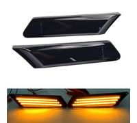 Hacreyatu Clignotants Led Indicateur Latéral Dynamique Remplacement Pour Porsche 987 Cayman Boxster 911 997 Carrera Turbo GT3 GT2 (Noir)