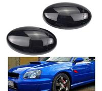 Hacreyatu Clignotants Led Indicateur Latéral Dynamique Remplacement pour Subaru Liberty Forester Impreza Wrx Sti 2002-2007 (Noir)