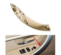 Hacreyatu Garniture Intérieure Poignées De Porte pour B-mw F30 F31 316 318 320 323 325 328 330 335 (Beige, Avant- Droit)