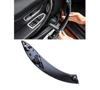 Hacreyatu Garniture Intérieure Poignées De Porte pour B-mw F30 F31 316 318 320 323 325 328 330 335 (Noir, Arrière-Droit)