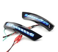 Hacreyatu Indicateur de Miroir Sequentiel Dynamiques LED Clignotant pour F-ord Focus 2 3 MK2 MK3 Mondeo MK4 (Blanc-Jaune)