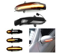 Hacreyatu Lentille fumée Feu clignotant séquentiel dynamique LED Marqueur latéral Rétroviseur Clignotant pour Mercedes Benz G Classe W463 E Classe W211 S211