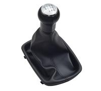 Hacreyatu Pommeau de levier de vitesse manuel en cuir PU pour Audi A6 C5 A4 B5 A8 D2 1998 1999 2000 2001 (R6 vitesse)