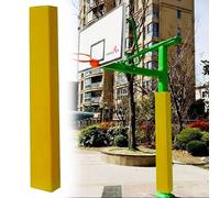 HACSYP Coussin de Protection Poteau Basket-Ball,Protection résistante aux intempéries,Coussin de sécurité for poteaux de Terrain de Jeu,for poteaux de Garage sous-Sol(Yelow,4"x4"(10x10cm) Pole)