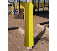 HACSYP Coussinets Poteau de Basket-Ball carrés, Basket-Ball résistants aux intempéries, Coussinets de Panier de Basket-Ball durables for la Protection(Yellow,4"x4" (10x10cm))