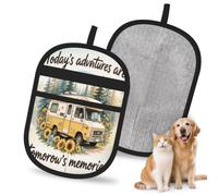 HACXZ Aventures d'aujourd'Hui, Souvenirs de Demain. Gant Anti-Poils pour Chiens et Chats, 24 x 17 cm, réutilisable, pour canapé, lit, Tapis et sièges Auto.