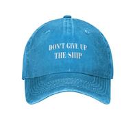 HACXZ Casquette en Jean Noire « Ne lâchez Rien »
