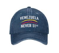HACXZ Casquette « Venezuela Never, 51e État » en Coton lavé