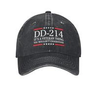 HACXZ DD-214 C'est Un Truc de vétéran Que Vous ne comprendriez Pas. Casquette de Baseball décontractée Style Camionneur, Ajustable.