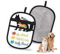 HACXZ Gant Anti-Poils d'animaux Best Fox Mama pour Chiens et Chats, 24 x 17 cm, réutilisable, pour canapé, lit, Tapis et sièges de Voiture.
