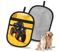 HACXZ Gant Anti-Poils d'animaux Desert Trucks pour Chiens et Chats, 24 x 17 cm, réutilisable, pour canapé, lit, Tapis et sièges Auto.