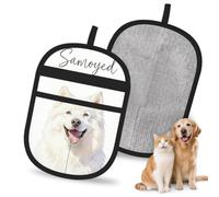 HACXZ Gant de dépoilage pour Animaux de Compagnie Best Samoyed Mama, idéal pour Chiens et Chats, 24 x 17 cm, réutilisable, pour canapé, lit, Tapis et sièges de Voiture.