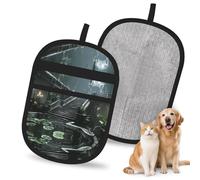 HACXZ Gants électrostatiques Gorgeous Palace pour l'épilation des Poils d'animaux, Brosse Magique réutilisable pour Chiens et Chats | Élimine Les Poils pour canapés, Tapis, sièges Auto et vêtements