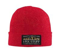 HACXZ Je répare des Trucs, C'est ce Que Je Fais et Je Sais des Choses. Bonnet d'hiver tricoté avec Une Inscription Amusante.