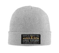 HACXZ Je répare des Trucs, C'est ce Que Je Fais et Je Sais des Choses. Bonnet d'hiver tricoté avec Une Inscription Amusante.
