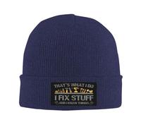 HACXZ Je répare des Trucs, C'est ce Que Je Fais et Je Sais des Choses. Bonnet d'hiver tricoté avec Une Inscription Amusante.