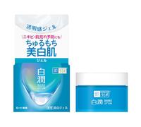 Hada Labo Shirojyun Gel hydratant pour le visage 100 g - Crème gel hydratante à l'acide hyaluronique - Sans parfum - Fabriqué au Japon (Rohto)