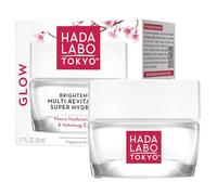 Hada Labo Tokyo Glow Skin - Gel éclaircissant revitalisant à la nano-acide hyaluronique pour jour et nuit 50 ml